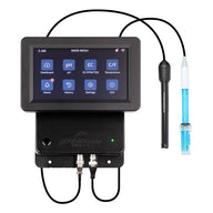 AquaMaster Tools C800 Pro pH EC controller with touch screen and two probes.