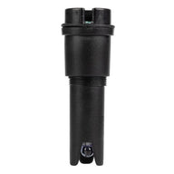 Black EC/temperature meter probe with threaded connector and exposed sensor at the tip.