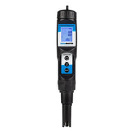 AquaMaster P110 EC/pH/Temp meter with LCD display, buttons, and waterproof design.