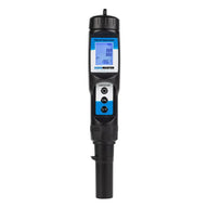 AquaMaster Tools P50 Pro pH and Temp Meter with digital display, buttons, and protective cap.