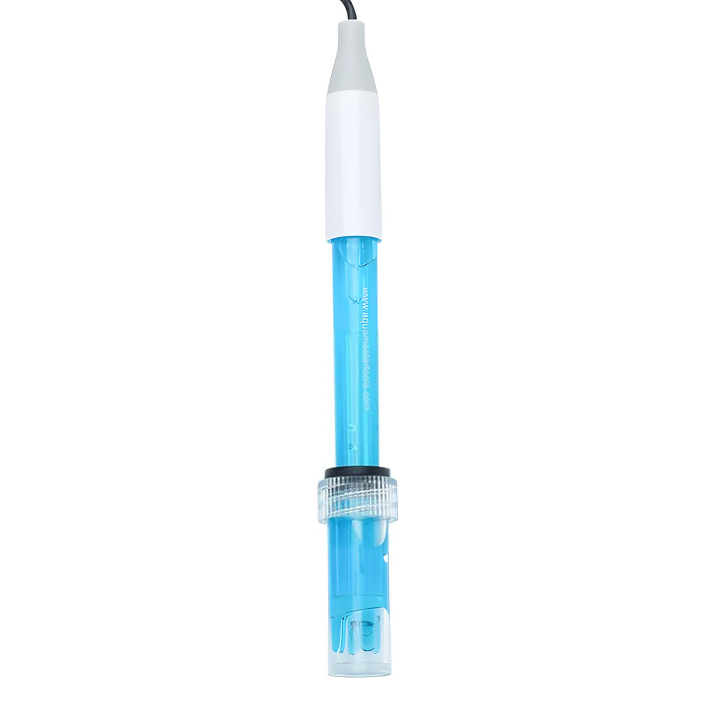 AquaMaster P700 pH electrode with blue sensor liquid and protective cap.