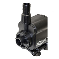 Black Aquanit submersible water pump with output nozzle and branding.