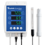 Bluelab Guardian Monitor Wi-Fi displays conductivity, temperature, and pH with probes.