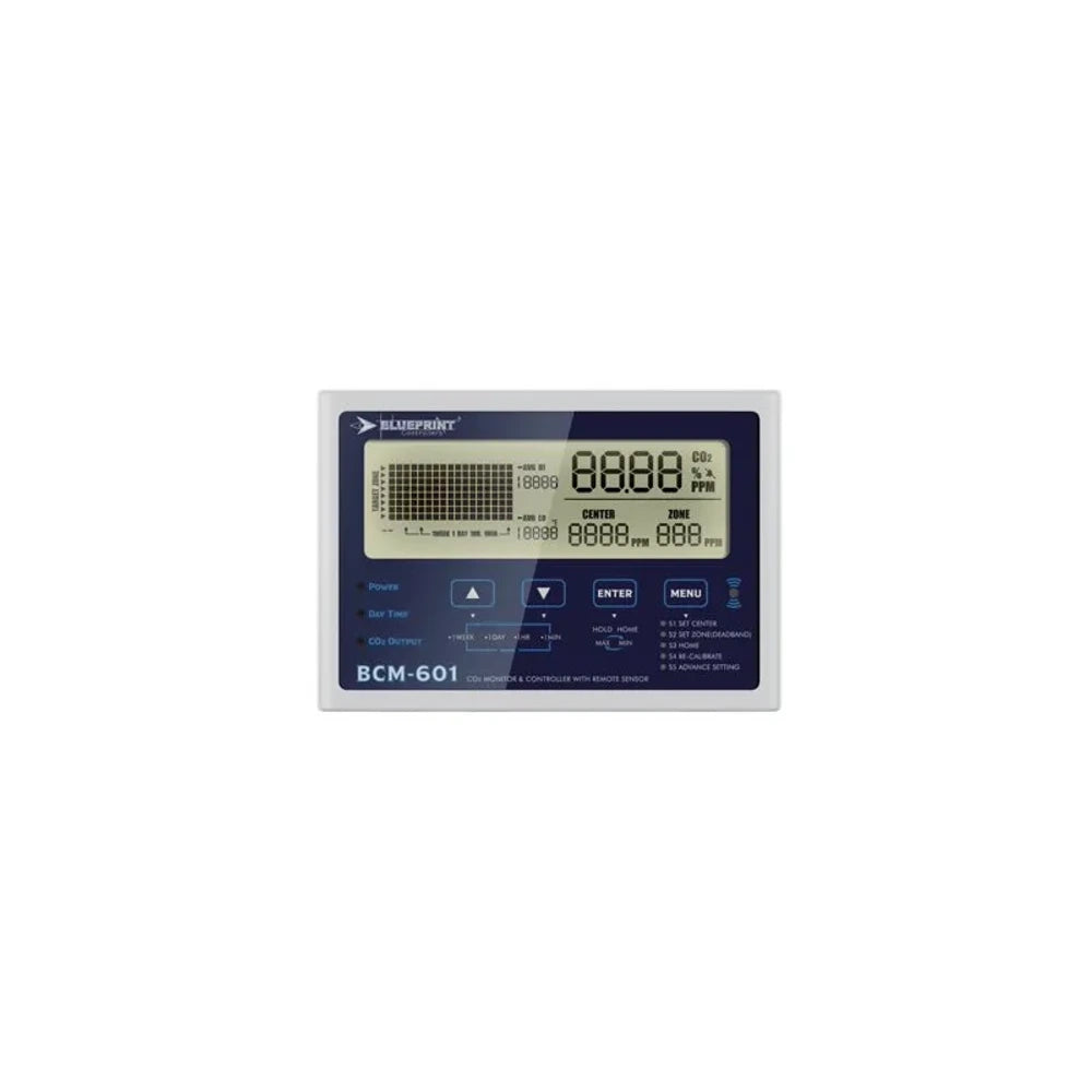 Blueprint BCM-601 CO2 monitor and controller with remote sensor.