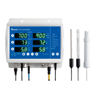 Bluelab Pro Controller Wi-Fi with connected pH and conductivity probes.