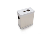 Bluelab Sample Pot Kit: A cream-colored pot with a white lid, featuring two holes on top and a black circular fitting on the side.