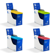 Bluelab calibration and storage solutions: pH 7.0, 2.77EC, KCl, and pH 4.0 sachets in display boxes.