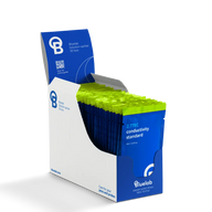 Bluelab conductivity standard solution sachets in a blue and white display box.