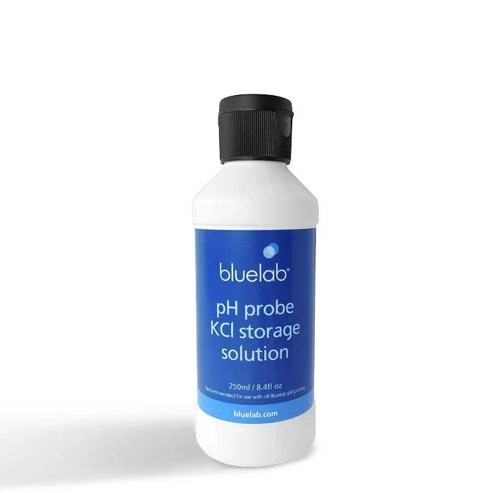 Bluelab pH probe KCl storage solution bottle. 250ml.