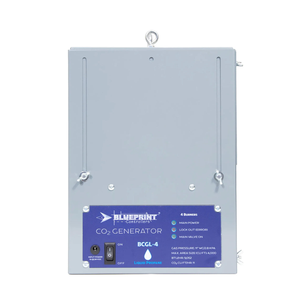 Blueprint Controllers BCGL-4 4-burner CO2 generator for liquid propane.