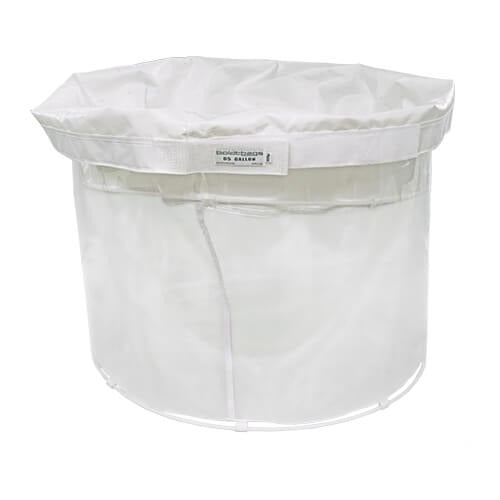 Boldtbags 65-gallon clear open wash liner bag.