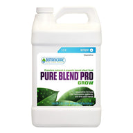 Botanicare Pure Blend Pro Grow 1 Gallon jug of vegetative plant nutrient formula.
