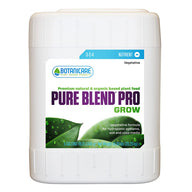 Botanicare Pure Blend Pro Grow nutrient bottle, 5-gallon size, for vegetative stage.