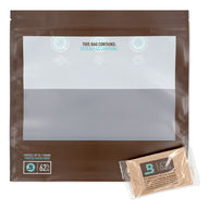 Boveda 1lb Fresh Bag with 62% RH humidity pack, protecting contents from moisture.