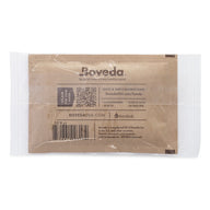 Boveda 2-way humidity control packet, individually wrapped with instructions and QR code.