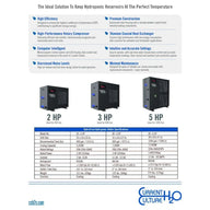 HydroFrost 2 HP water chiller: compact, efficient, ideal for 400 gal hydroponic reservoirs.