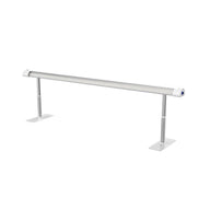 CeresLux DeepGrow Dual 145W LED grow light, under canopy design, aluminum bar, adjustable stands, white background.
