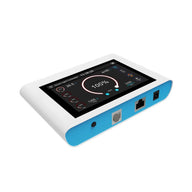 CeresLux WB01 LED Grow Light Controller with touch screen, showing 100% power, temperature, and humidity.