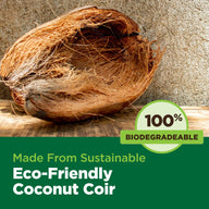Close-up of coconut coir with 