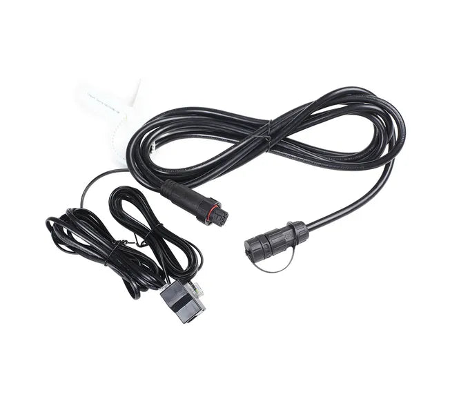 Black 3-meter extension cord with a 5-pin connector and a USB-C connector.