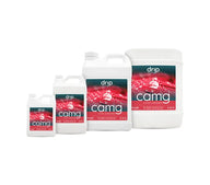 Drip Hydro CAMG fluid in various sizes, featuring a red leaf with water droplets on labels.