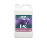 Drip Hydro Flex flowering nutrient gallon jug with purple flower graphic.