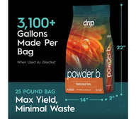 Drip Hydro Powder B 25lb bag, makes 3,100+ gallons, for max yield, minimal waste.