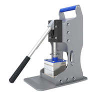 Dulytek M2 2-Ton manual rosin press with blue handle, silver lever, and base.