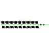 Alien Hydroponics EasyFeed System - 18 Pot 2 Row Kit