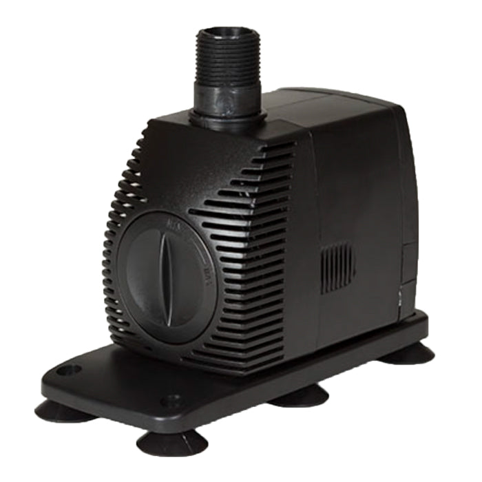 Black EZ-CLONE 750 Mag Drive water pump, 700GPH, with threaded output, grilled intake, and suction feet.