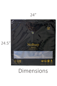 Black 5 lb NoBurp bag for passive curing, 24.5