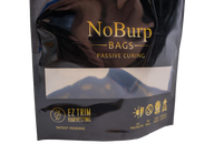 Black NoBurp Bags with gold text: 
