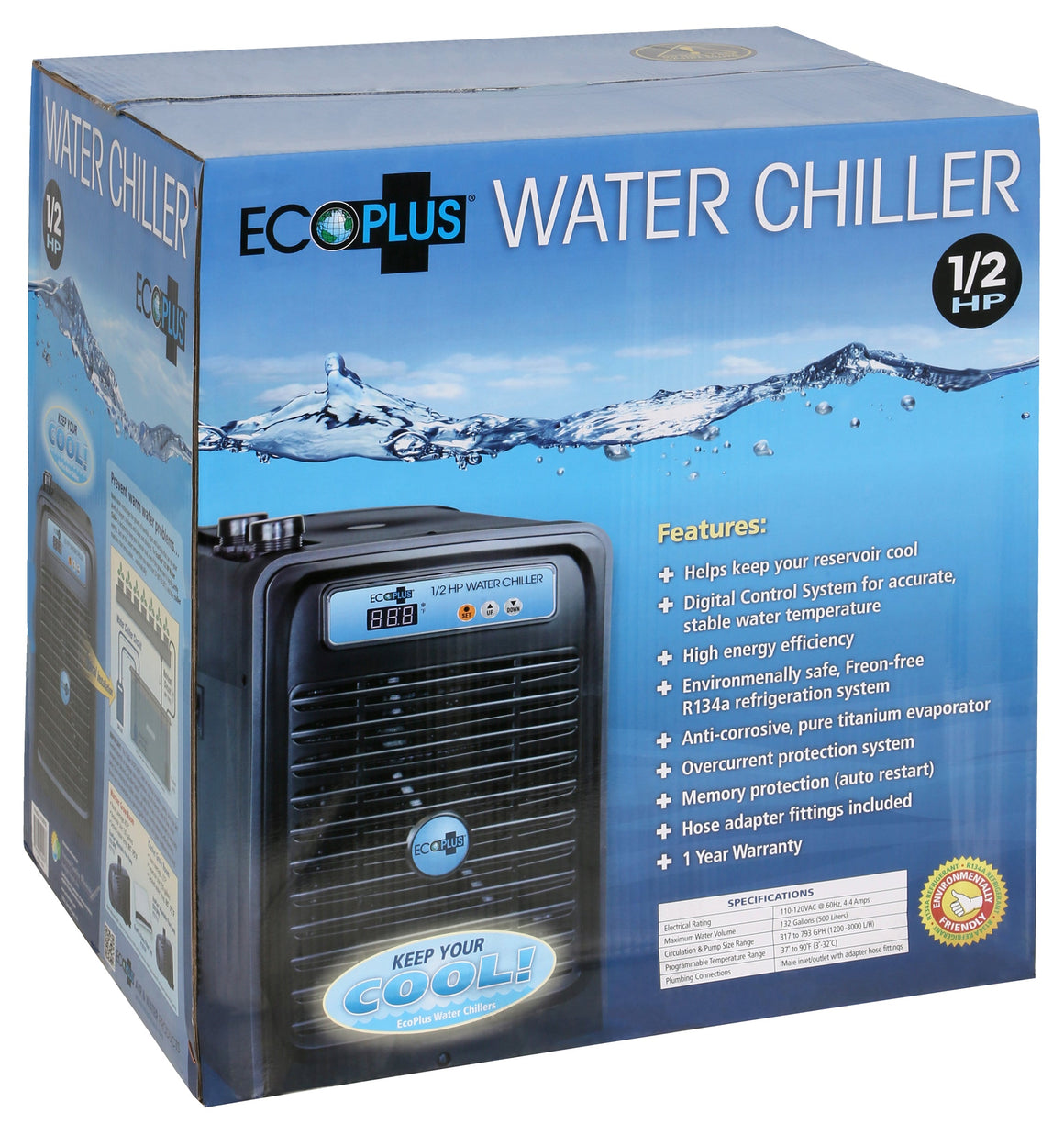 EcoPlus 1/2 HP Water Chiller