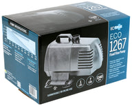 EcoPlus Eco 1267 Fixed Flow Pump box with pump image and specifications.
