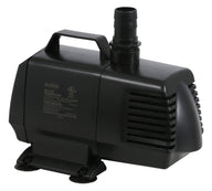 Black EcoPlus ECO-2245 submersible pump with handle, hose adapter, and vents on white background.
