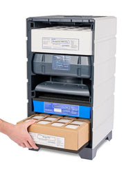Aspen air purifier with HEPA, activated carbon, and allergy filters installed.