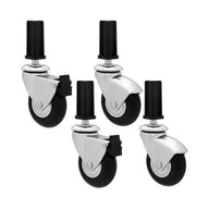 Four HD caster wheels with black stem mounts.
