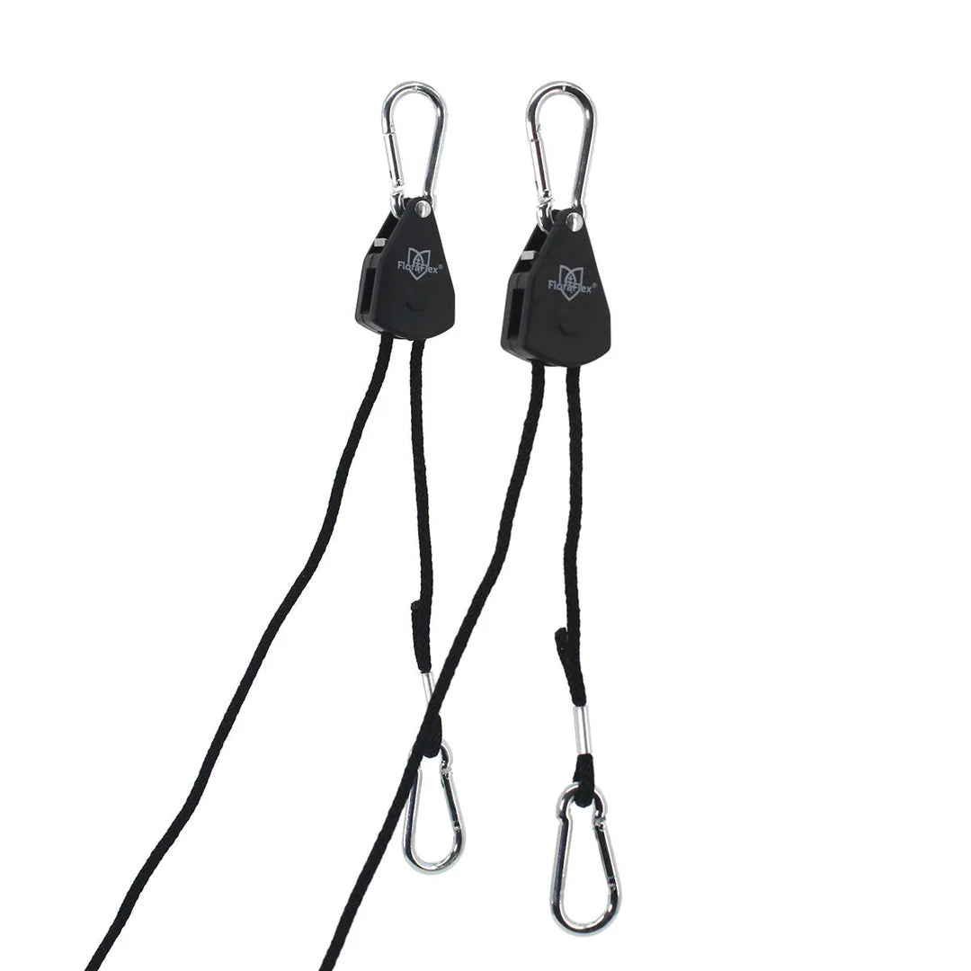 FloraFlex Adjustable Rope Ratchet Pulley System - 2 Pack