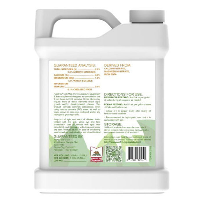 FloraFlex Cal Mag Iron Supplement Calcium Magnesium RO Water
