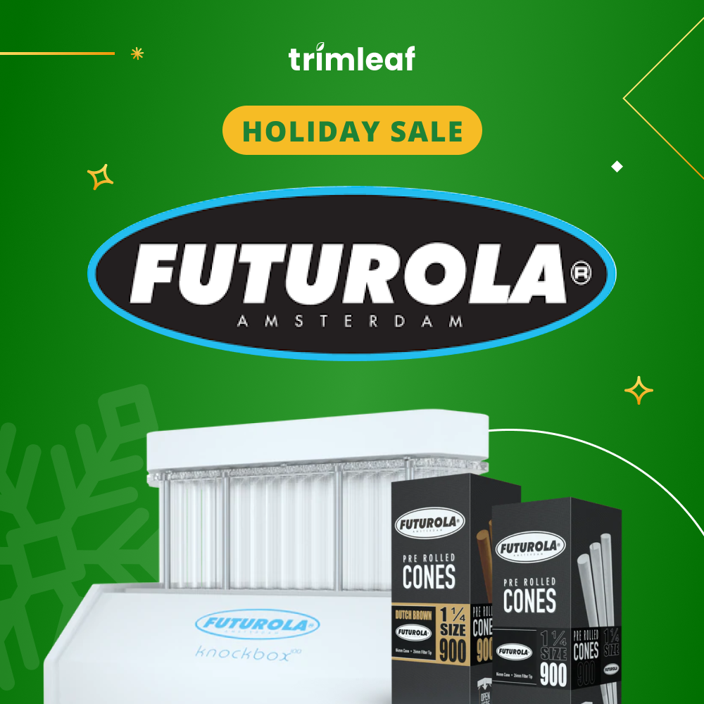Futurola Holiday Sale: Knockbox 200, Dutch Brown 1 1/4" pre-rolled cones.