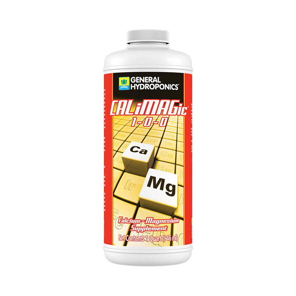 General Hydroponics CALi-MAGic 1-0-0 Calcium-Magnesium Supplement, 1 Quart bottle.