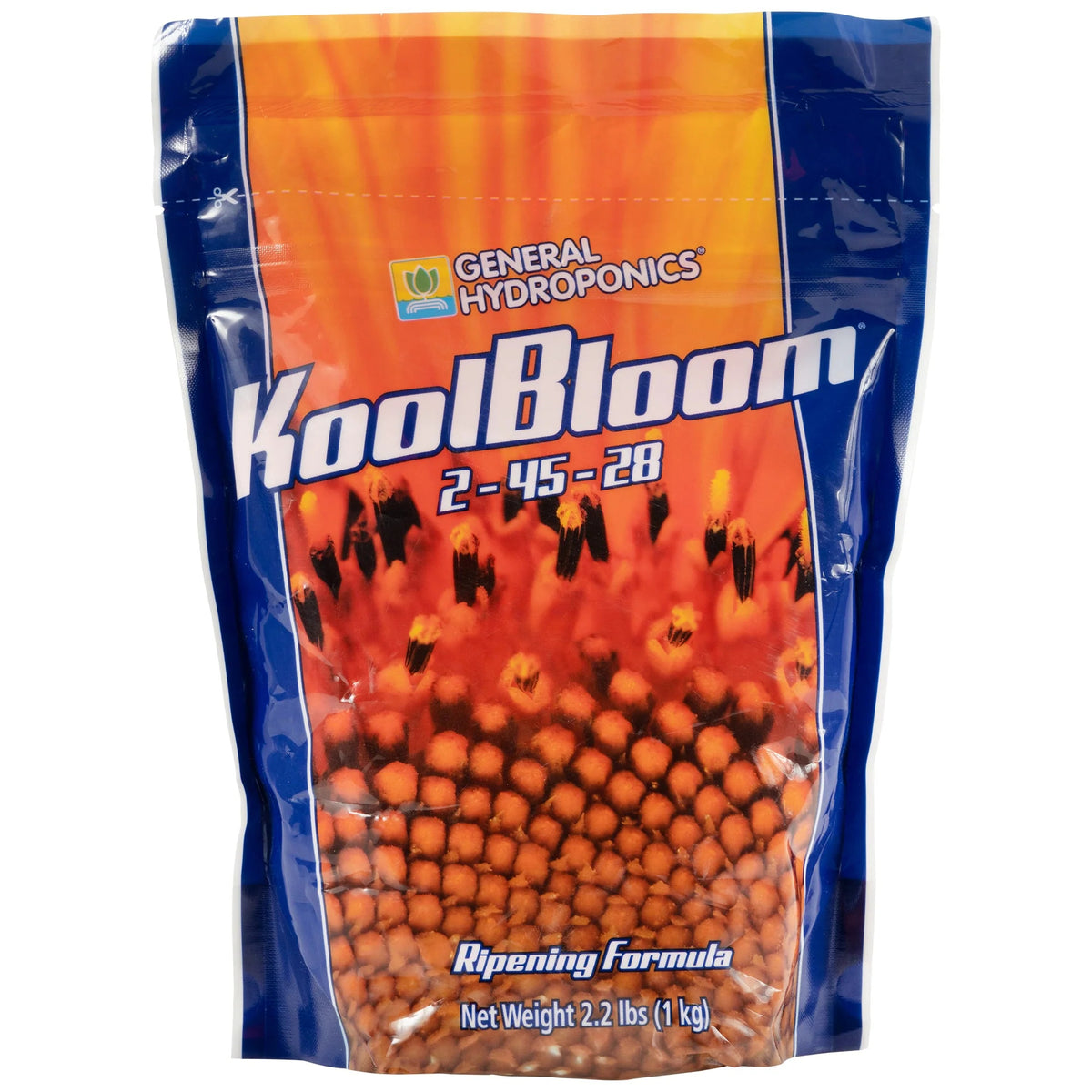 General Hydroponics KoolBloom fertilizer bag, ripening formula, 2-45-28, 2.2 lbs.