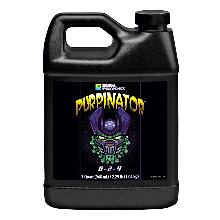 General Hydroponics Purpinator plant nutrient fertilizer, 1 Quart.