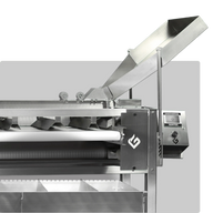 GreenBroz Precision Bud Sorter machine with stainless steel construction and digital display for automated cannabis sorting.