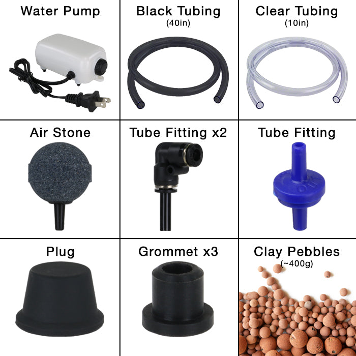 Grow1 Deep Water Culture 1 Bucket 5 Gallon Complete Kit