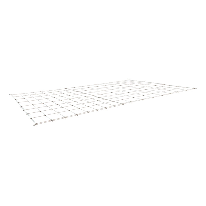 Four by eight foot trellis netting with a grid pattern, likely for plants.