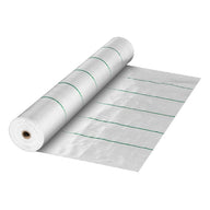 Roll of white landscape fabric with green lines, Weed Barrier, 3ft x 300ft