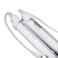 GrowPros Solutions 4ft LED grow light bar with clean, white housing and bright LED diodes.