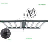 GrowPros Solutions HM240 Full Spectrum LED Grow Light