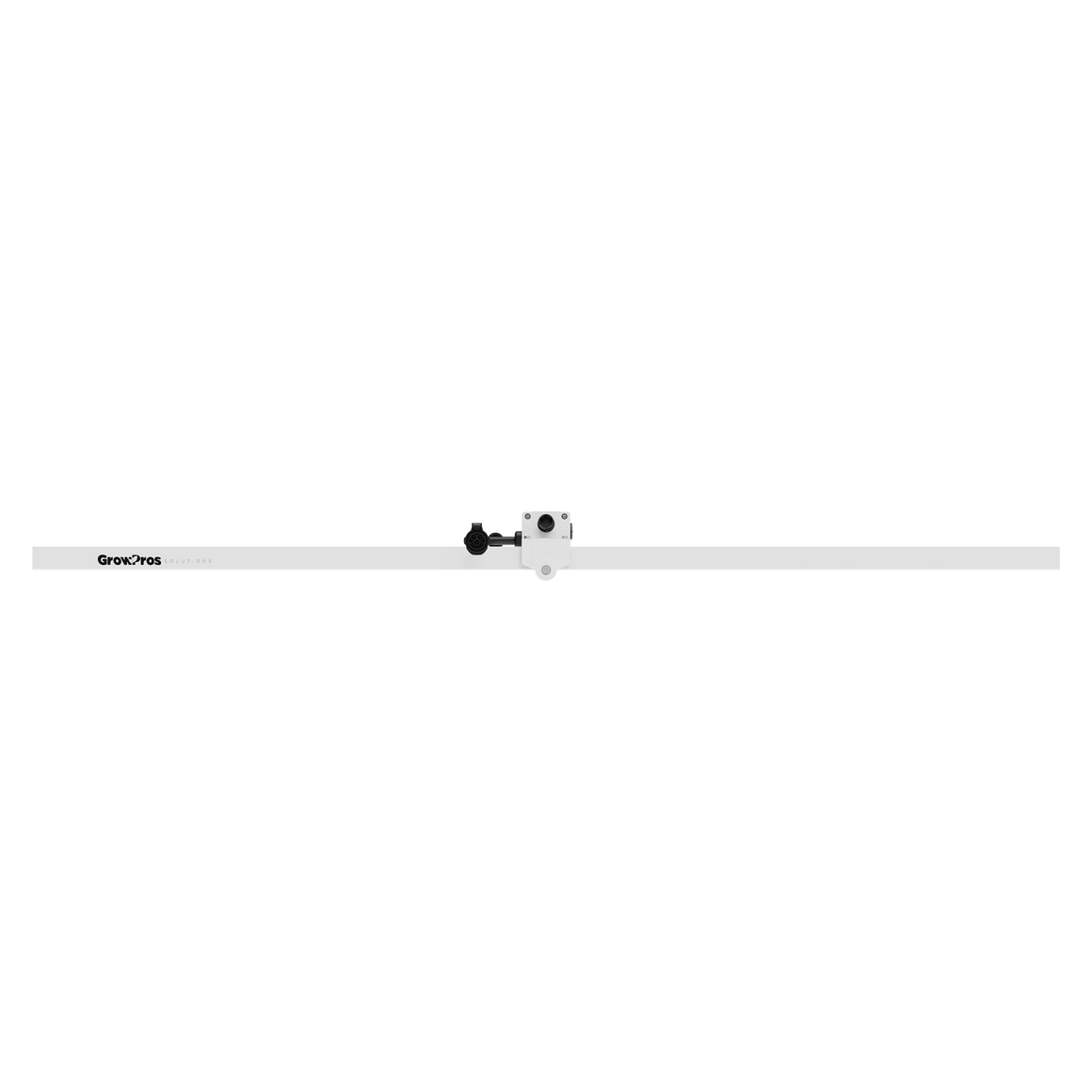 GrowPros Ultra Pro LED grow light bar, white, with a camera mounted in the center.